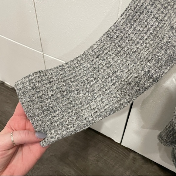 St John's Bay Grey Cowl Neck Long Sleeve - Picture 3 of 6